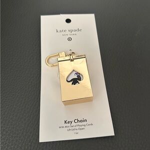 Kate Spade x target Key Chain with Playing Cards